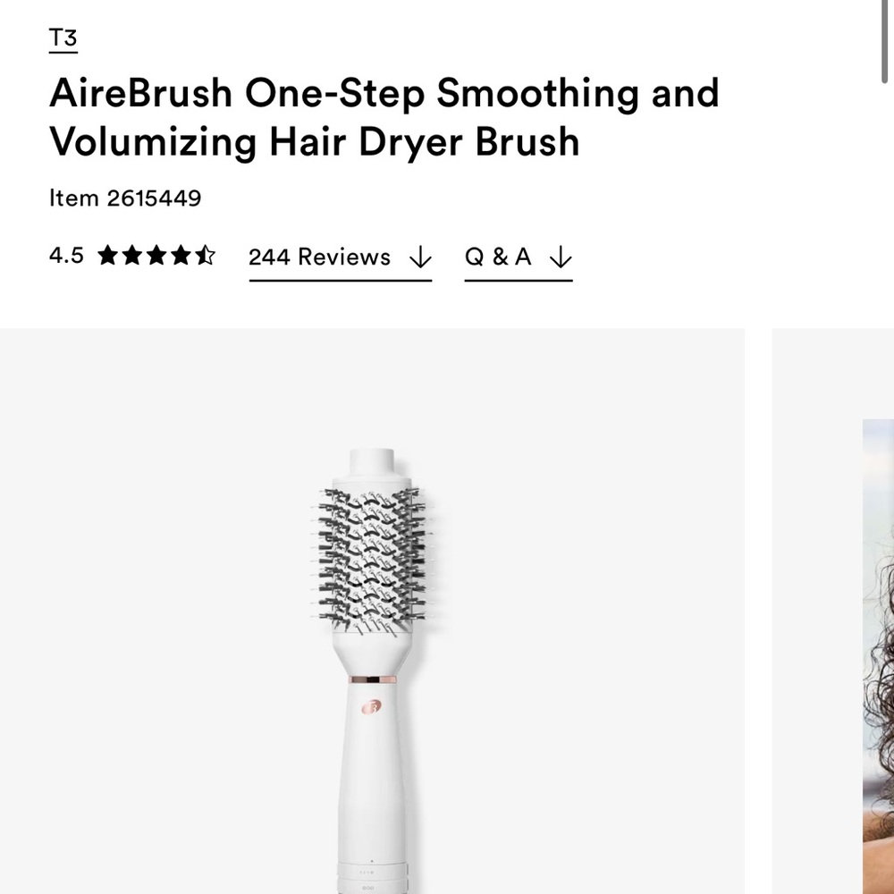 T3 AireBrush One-Step Smoothing and Volumizing Hair Dryer Brush